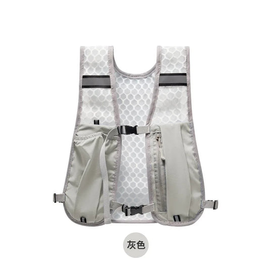 Ultralight Hydration Running Vest Reflective Breathable Adjustable Women Men Trail Marathon Cycling Hiking Water Bottle Vest