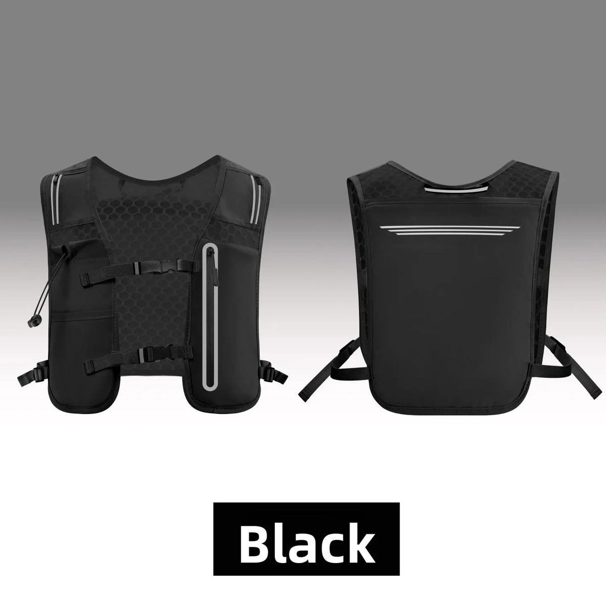 Ultralight Hydration Running Vest Reflective Breathable Adjustable Women Men Trail Marathon Cycling Hiking Water Bottle Vest