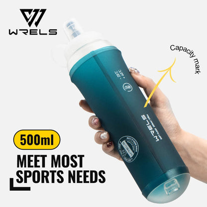 500ML TPU Soft Folding Water Bottles Bpa-Free Collapsible Sports Flasks for Hiking Climbing Camping Running Bottle