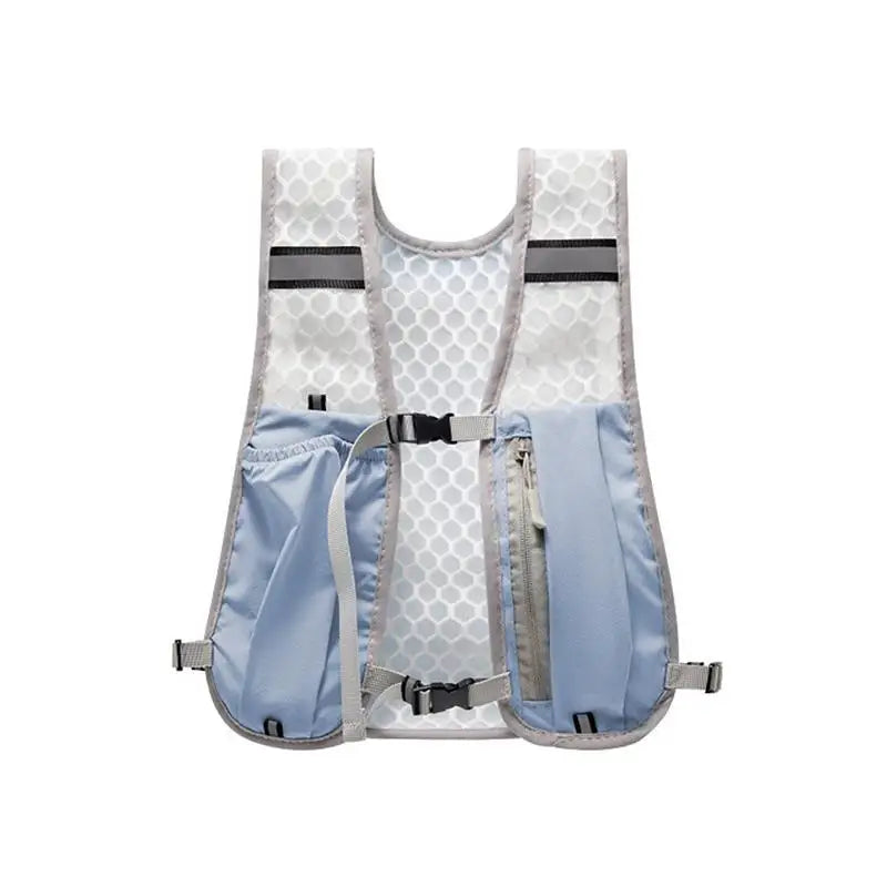 Biking Running Storage Vest Lightweight Running Vest Reflective Hydration Water Chest Pack with Phone Storage Pocket