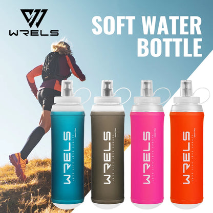 500ML TPU Soft Folding Water Bottles Bpa-Free Collapsible Sports Flasks for Hiking Climbing Camping Running Bottle